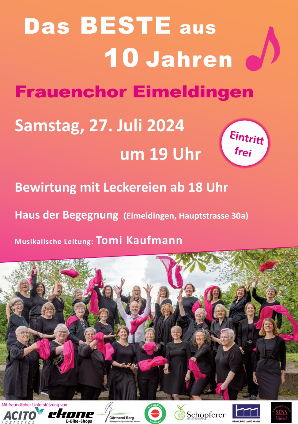 Plakat Frauenchor Eimeldingen - Das Beste aus 10 Jahren